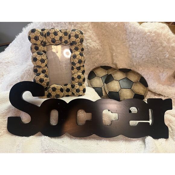 4-Piece Soccer Decor Set – Hobby Lobby - Picture 1 of 7